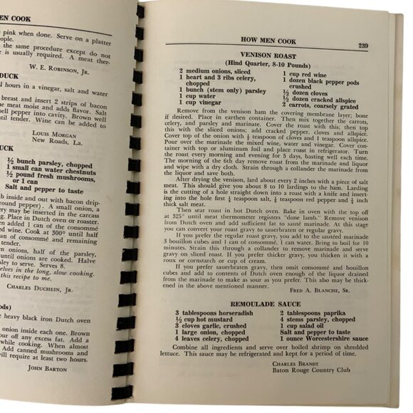 River Road Recipes Junior League Baton Rouge Southern Cookbook 1977 Spiral Bound - Picture 12 of 12